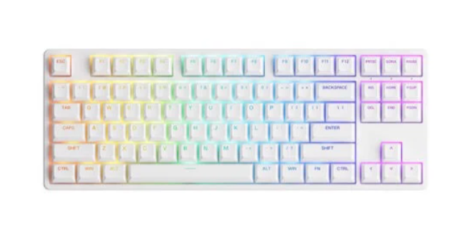 Bàn Phím Akko 5087 RGB ASA - White (AKKO CS switch - Jelly Pink)
