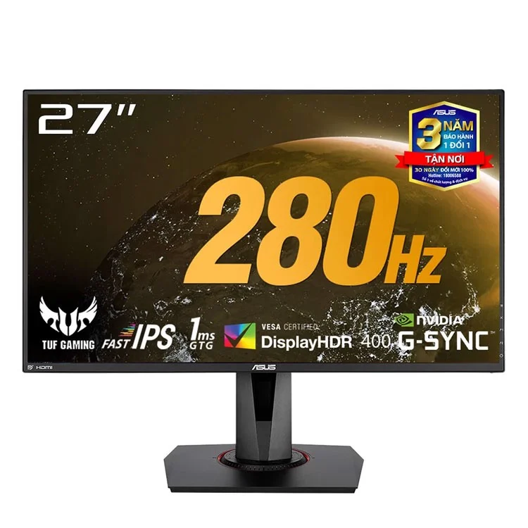 Màn hình máy tính LCD Asus VG279QM | 27 inch/Full HD/Tấm nền IPS/280Hz Chính Hãng