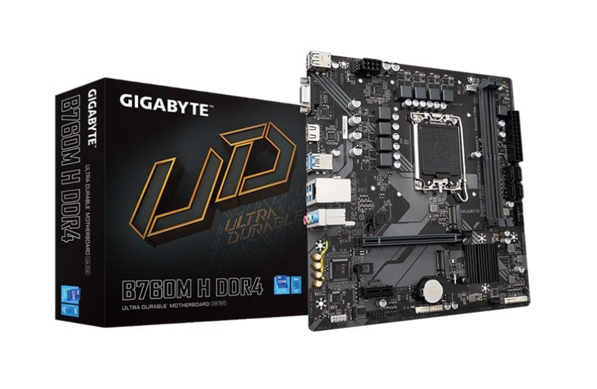 Mainboard Gigabyte B760M H DDR4 | Intel B760, LGA 1700, Micro ATX, 2 khe DDR4
