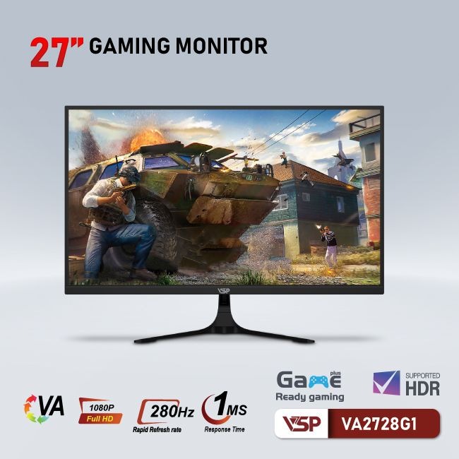 Màn hình máy tính LCD VSP VA2728G1 | 27 inch/Full HD/Tấm nền VA/280Hz Chính Hãng