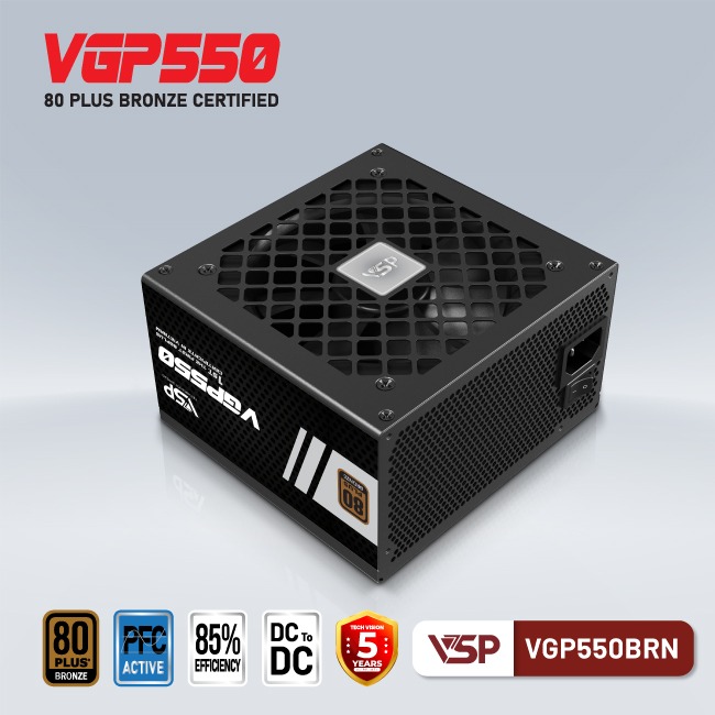 Nguồn VSP VGP550BRN (80Plus Bronze)