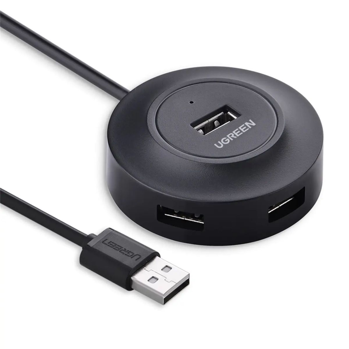 Hub USB 2.0 Ugreen 4 Cổng 25cm (Đen) 50261