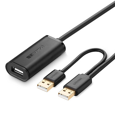 Cáp USB nối dài 2.0 5m có hỗ trợ nguồn Ugreen 20213