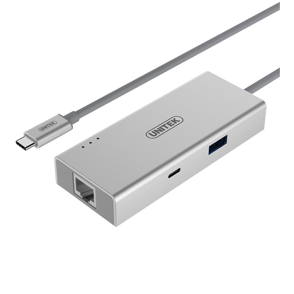 Bộ chia USB Type-C ra HDMI - USB 3.0 - USB Type-C -Lan Gigabit Unitek Y-9117