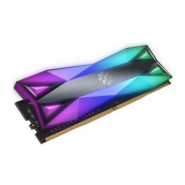Ram PC Adata XPG SPECTRIX D60 RGB 8GB DDR4 3200Mhz Grey (AX4U32008G16A-ST60)