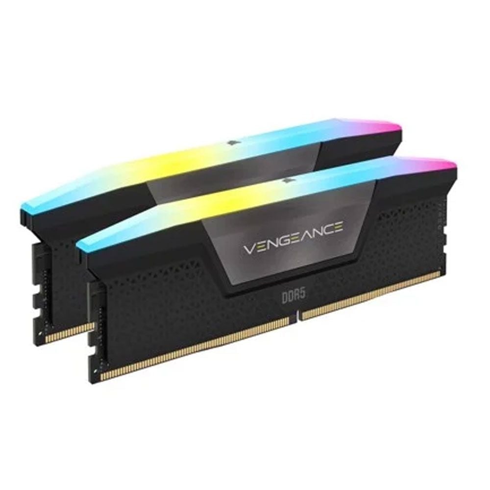 Ram PC Corsair Vengeance RGB 32GB DDR5 5200Mhz (CMH32GX5M2B5200C40) (Tản nhiệt, 2x16GB, Black)