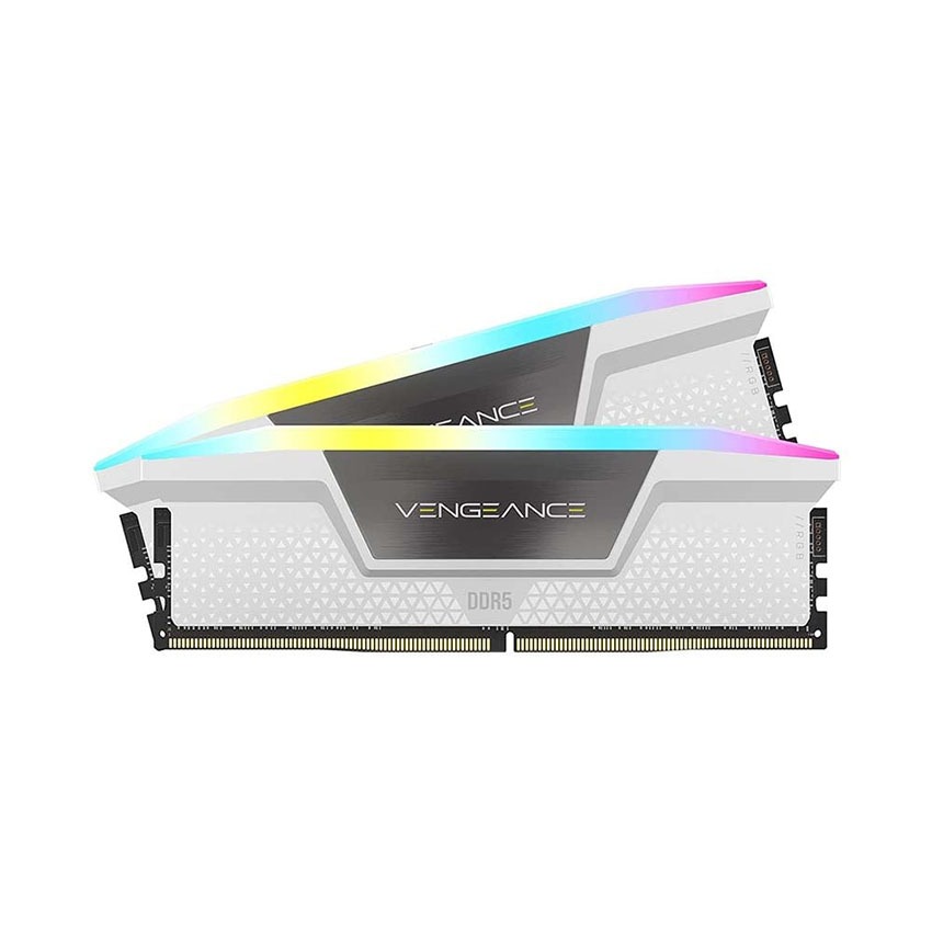 Ram PC Corsair Vengeance RGB 32GB DDR5 5600Mhz (CMH32GX5M2B5600C36WK) (Tản nhiệt, 2x16GB, white)
