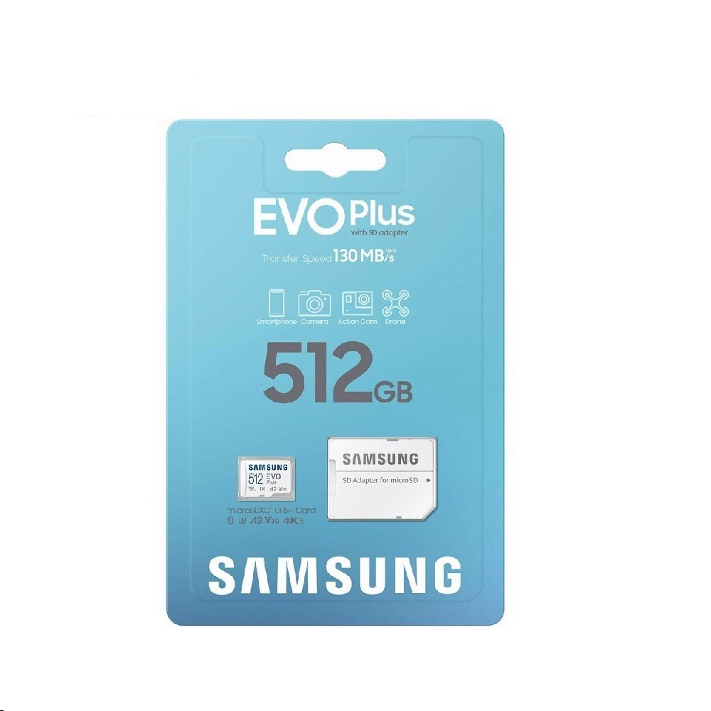 Thẻ nhớ MicroSD Samsung EVO PLUS - 512GB - Kèm Adapter 
