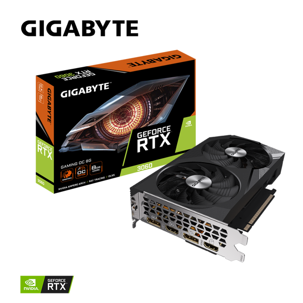Card màn hình GIGABYTE GeForce RTX 3060 GAMING OC 8G