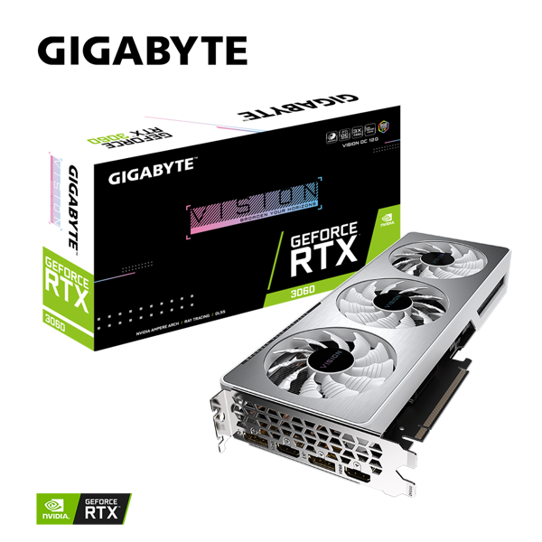 Card màn hình GIGABYTE GeForce RTX 3060 Vision OC 12G (LHR)