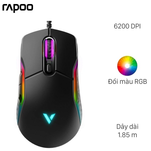 Chuột Rapoo VT200 Gaming RGB (Đen)