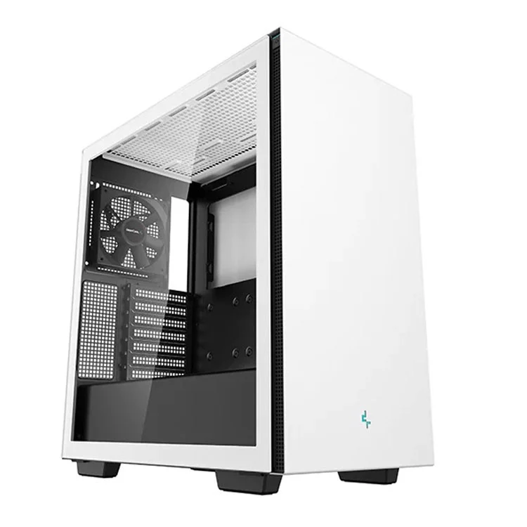 Thùng máy Case Deepcool CH510 (Mid Tower ATX, trắng, sẵn 1 fan đen)