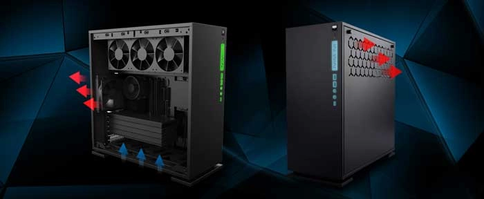 Case InWin 303C ATX Mid Tower - Tempered Glass