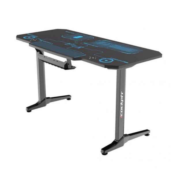 BÀN PSEAT GAMING T-1400 EAGLE LED BLACK/BLUE