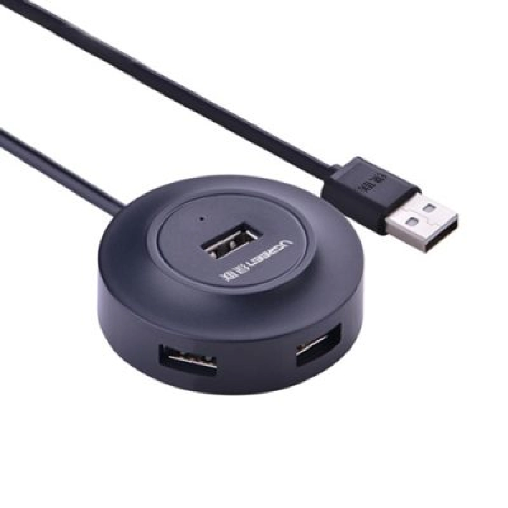 Hub USB 2.0 Ugreen 4 Cổng 25cm (Đen) 50261