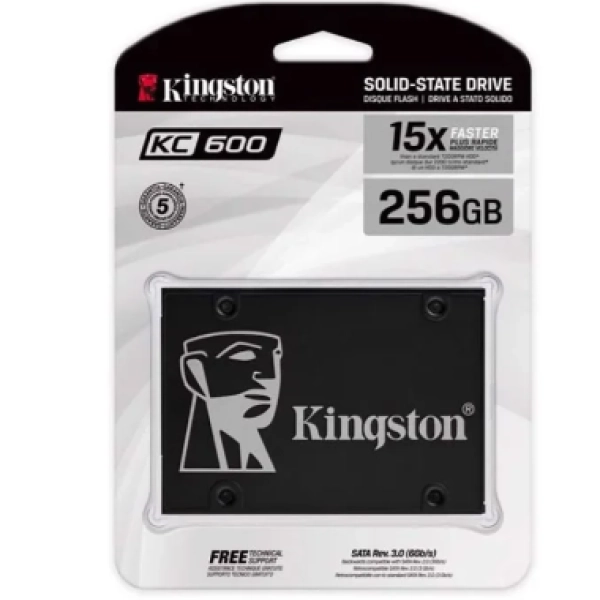 Ổ cứng SSD 256G Kingston KC600 Sata III 6Gb/s TLC