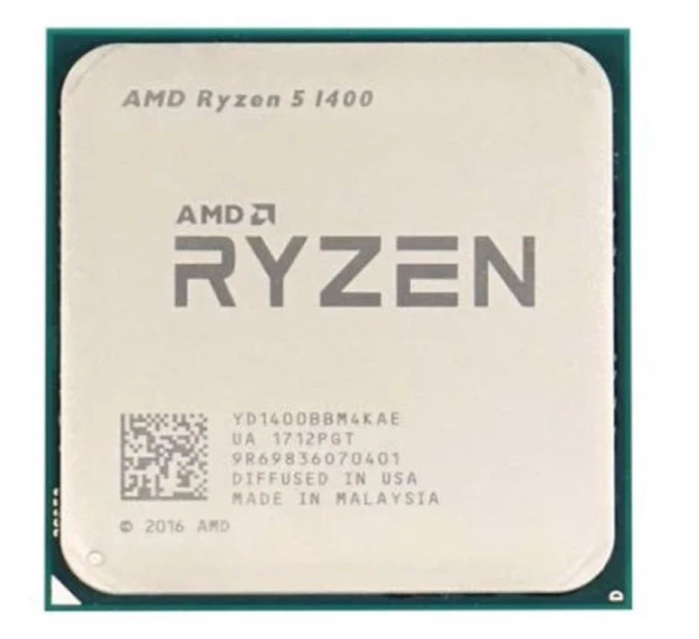 CPU AMD RYZEN 5 1400 (3.2GHz Up to 3.4GHz, AM4, 4 Cores 8 Threads) TRAY