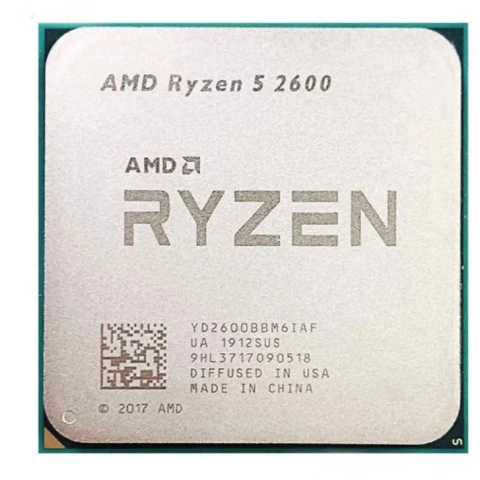 CPU AMD RYZEN 5 2600 (3.4GHz Up to 3.90GHz, AM4, 6 Cores 12 Threads) TRAY