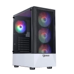 Thùng máy Case Jetek Squid Game - R3 White | Trắng, Kèm 3 Fan RGB