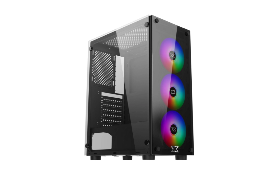 Thùng máy Case Xigmatek HERO II 3F EN40290 | Đen, Kèm sẵn 3 Fan RGB