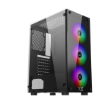 Thùng máy Case Xigmatek HERO II 3F EN40290 | Đen, Kèm sẵn 3 Fan RGB