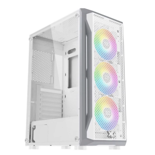 Thùng Máy Case XIGMATEK NYX Air Artic 3F EN40924 | Trắng, Kèm sẵn 3 Fan RGB