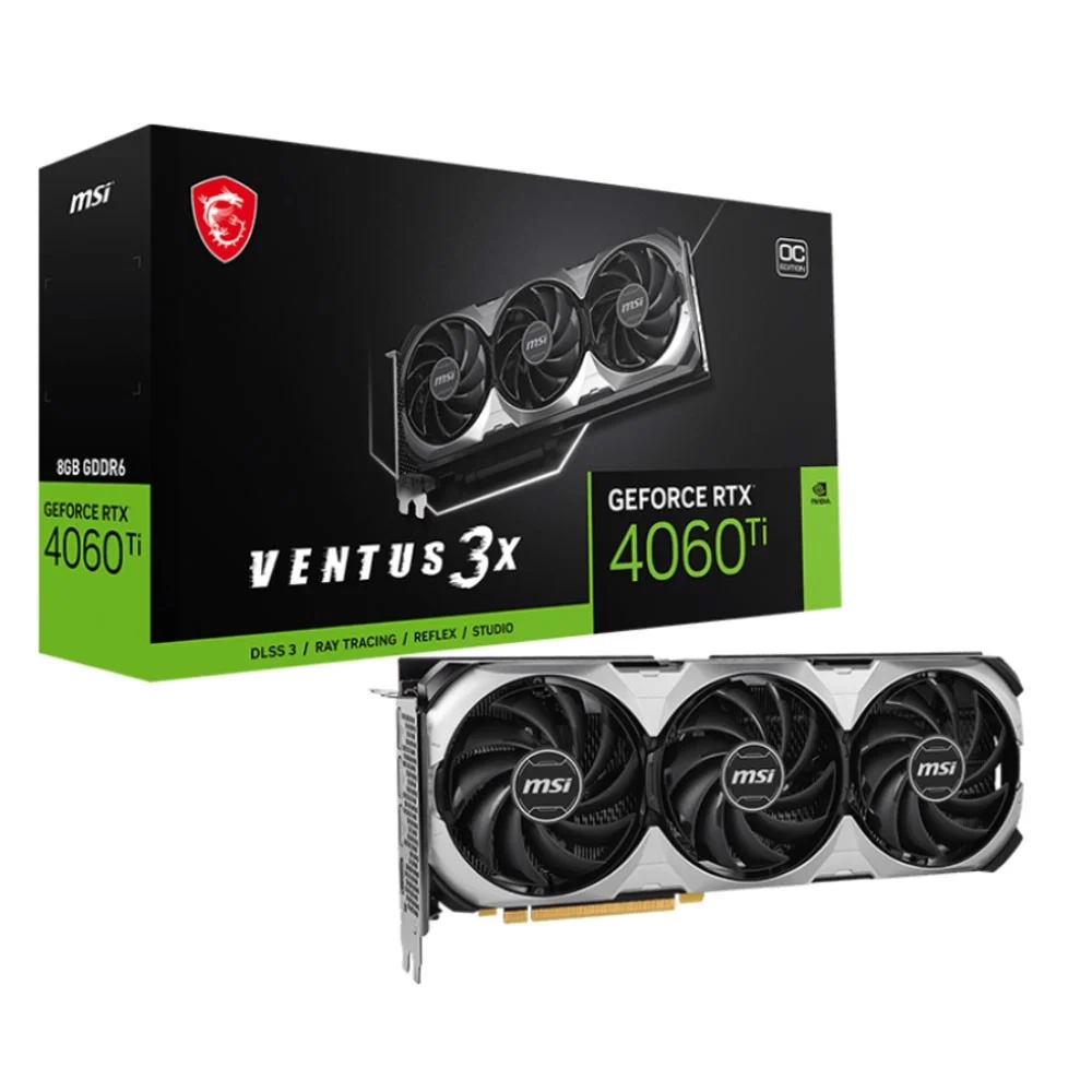 Card màn hình VGA MSI RTX 4060 TI Ventus 3X 8GB GDDR6 OC