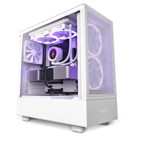 Case H5 Flow White NZXT (CC-H51FW-01)