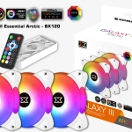 Fan Case Xigmatek Galaxy III Royal BX120 Essential Arctic ARGB (EN46461) Pack 3 Fan