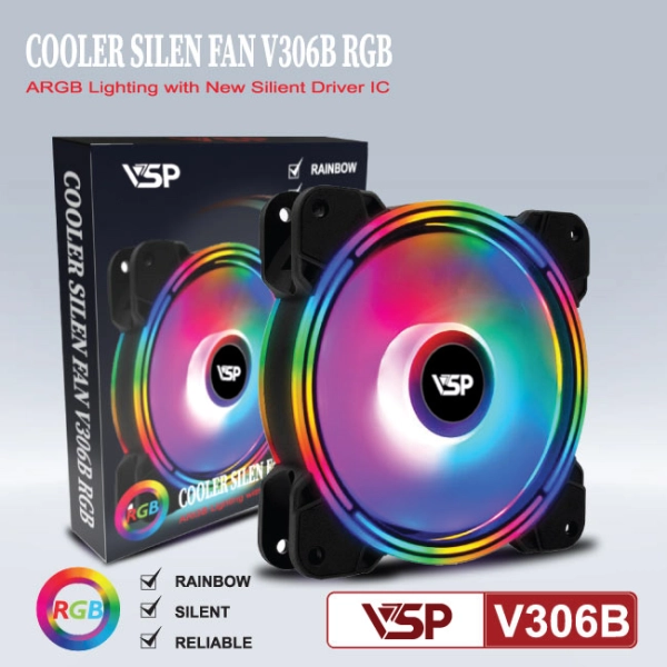 Fan Case VSP V306B LED ARGB 12cm