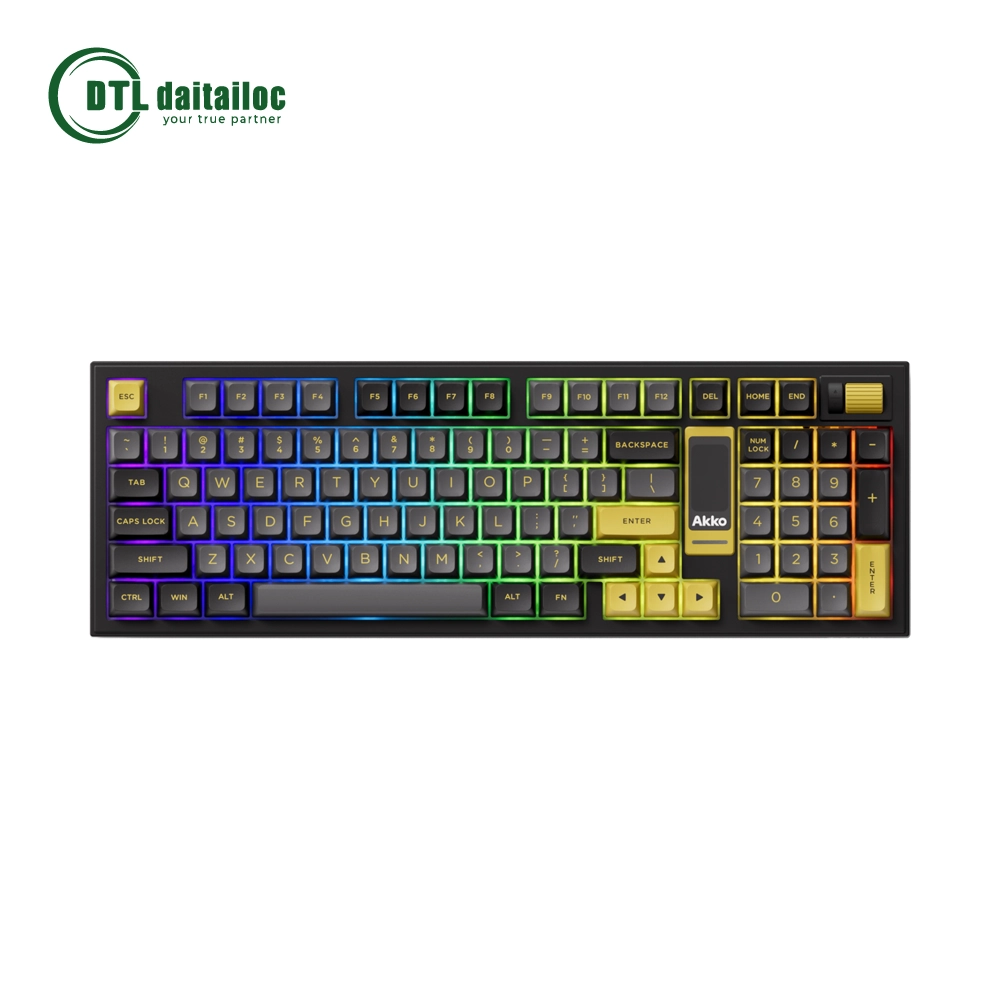 Bàn phím AKKO 5098B Black & Gold (RGB / Hotswap / Akko V3 Piano Pro)