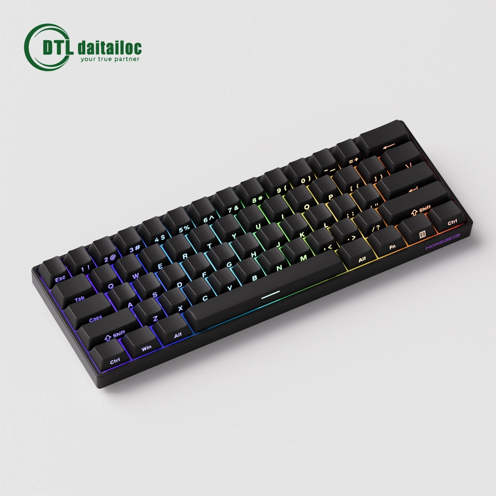 Bàn phím cơ AKKO MonsGeek FUN60 Pro SP Black Glare Magnetic Switches