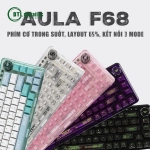 Bàn phím cơ gaming Aula F68 3 mode
