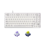 Bàn phím cơ DareU EK75 White | 2 sides RGB strip, Type-C, Firefly (Tactile) Switch