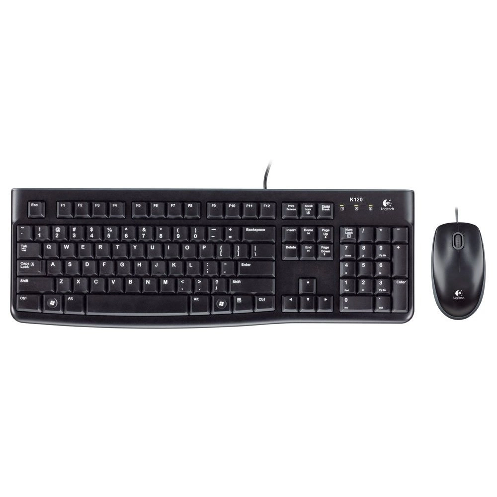 Combo Phím Chuột Logitech MK120 - (Đen)