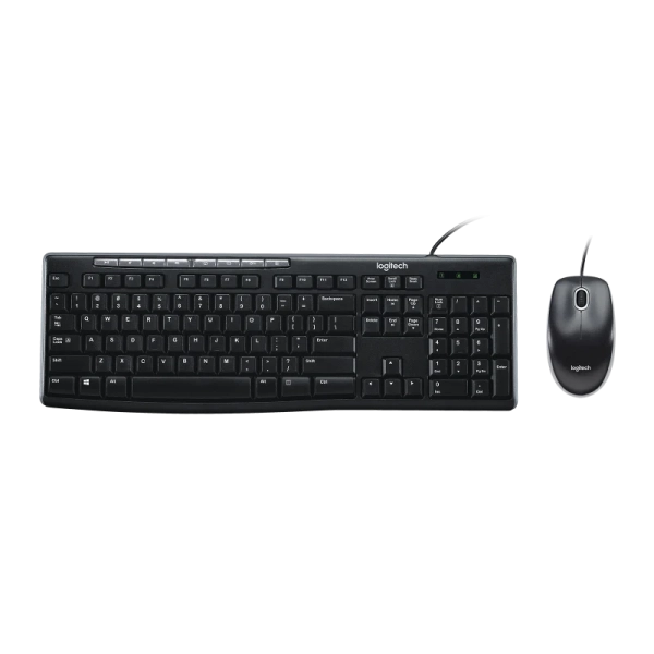 Combo Phím Chuột Logitech MK200 Chính Hãng (Đen)