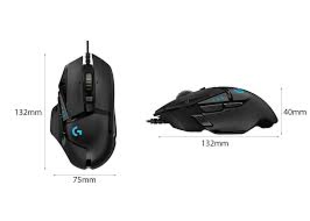 Chuột Logitech G502 Hero Gaming | Đen, RGB, 16000 DPI