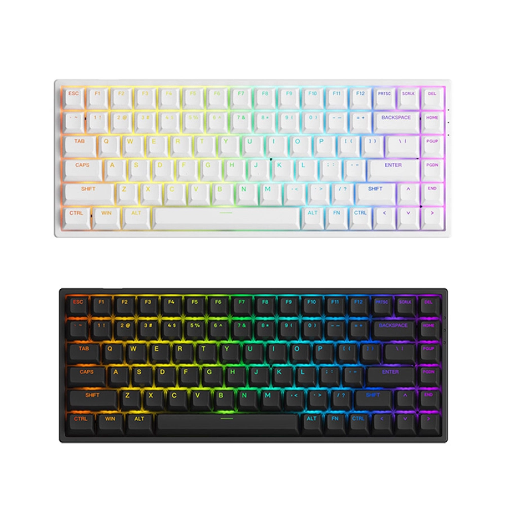 Bàn phím cơ AKKO 3084 v2 RGB - Black / White (Hotswap 5pin/ Có dây)