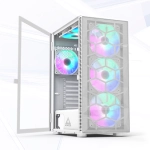 Thùng máy Case Montech X3 Mesh Trắng (Gắn Sẵn 6 Fan RGB)