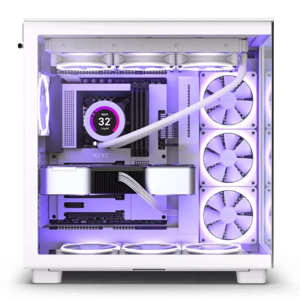 Thùng máy Case NZXT H9 Flow White