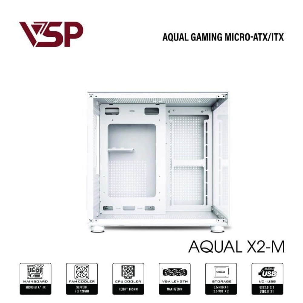 Case VSP AQUAL X2-M Trắng