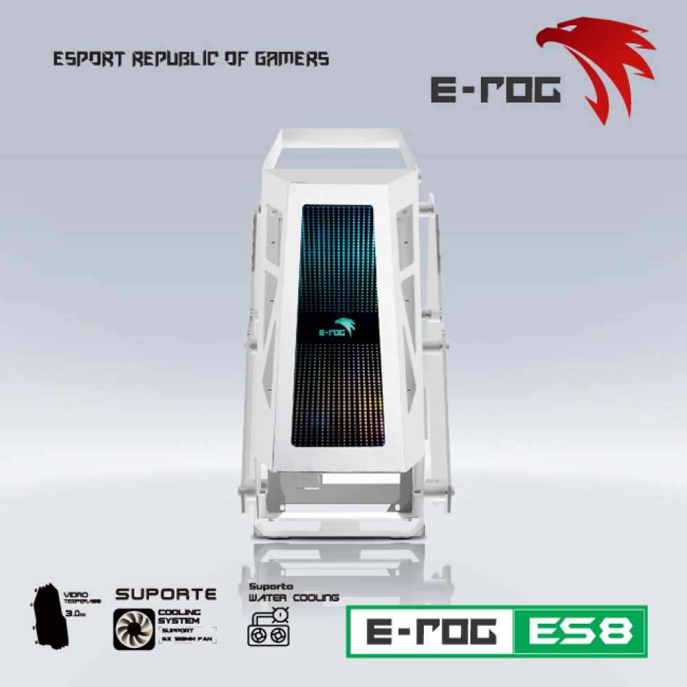 Case VSP ES8 Trắng (Gaming - MATX)