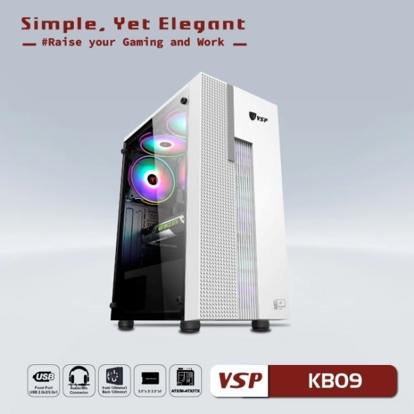 Case Thùng Máy VSP KB09 White