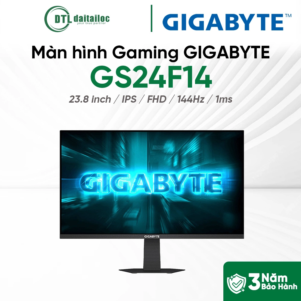Màn Hình Gaming GIGABYTE GS24F14 (23.8 inch - IPS - FHD - 144Hz - 1ms)