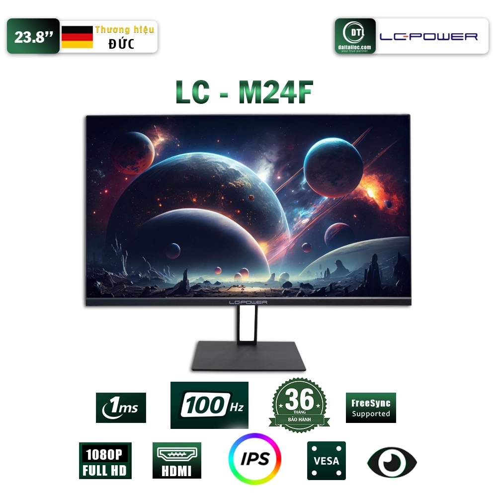 Màn hình LC POWER LC-M24F 24inch FHD IPS 100Hz