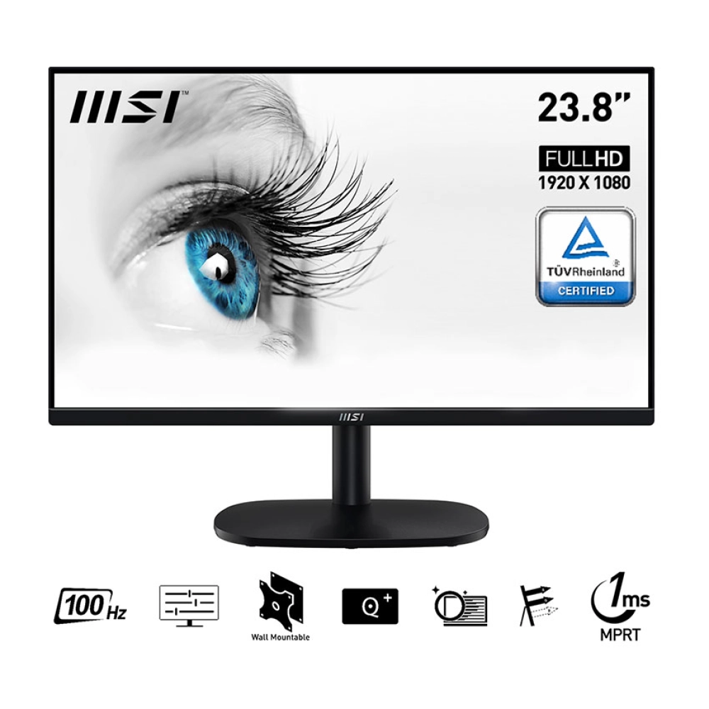 Màn hình LCD MSI PRO MP245V (23.8/FHD/VA/100Hz/1ms) - Chính hãng