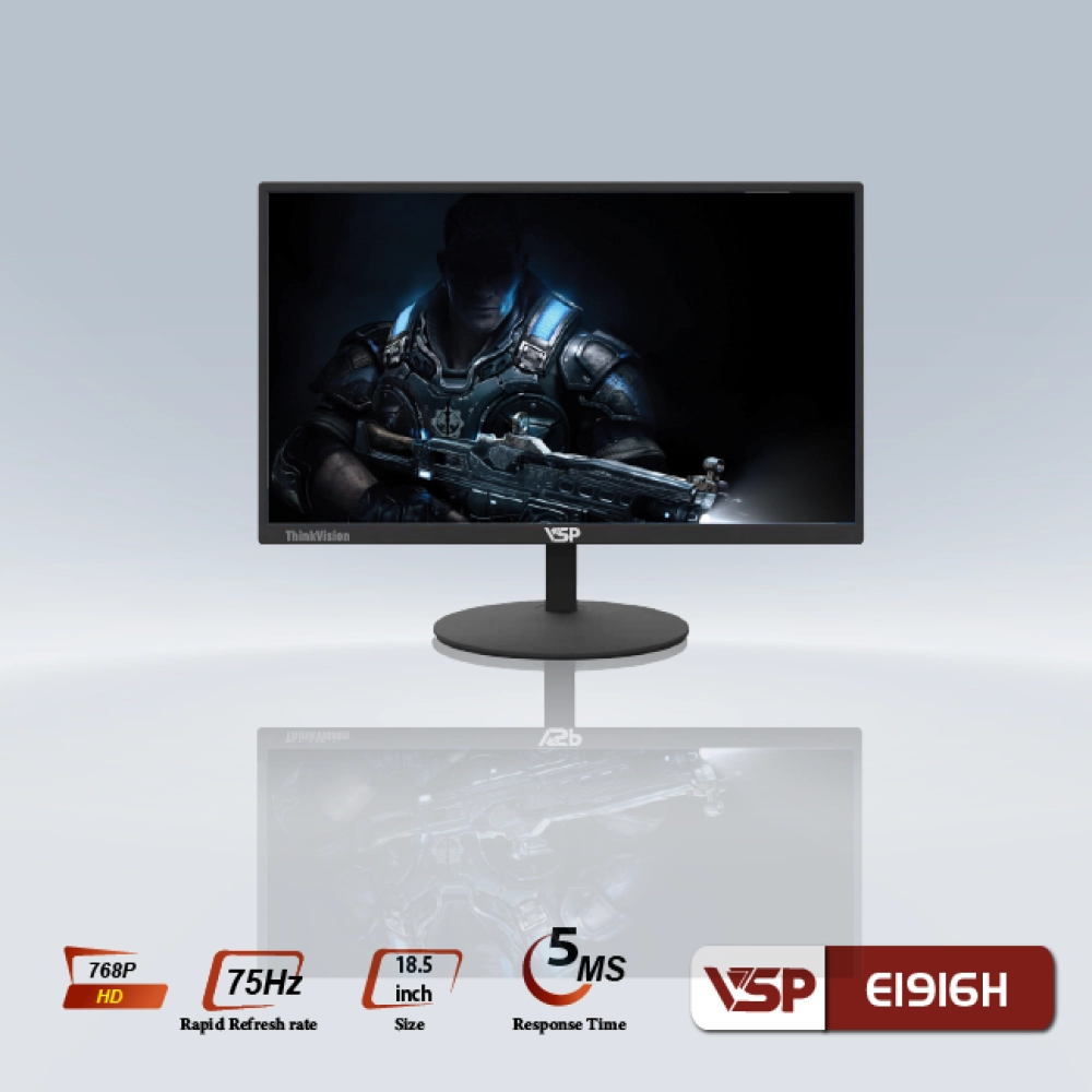 Màn hình máy tính LCD VSP E1916H | 19 inch/HD/Tấm nền TN/60Hz Chính Hãng
