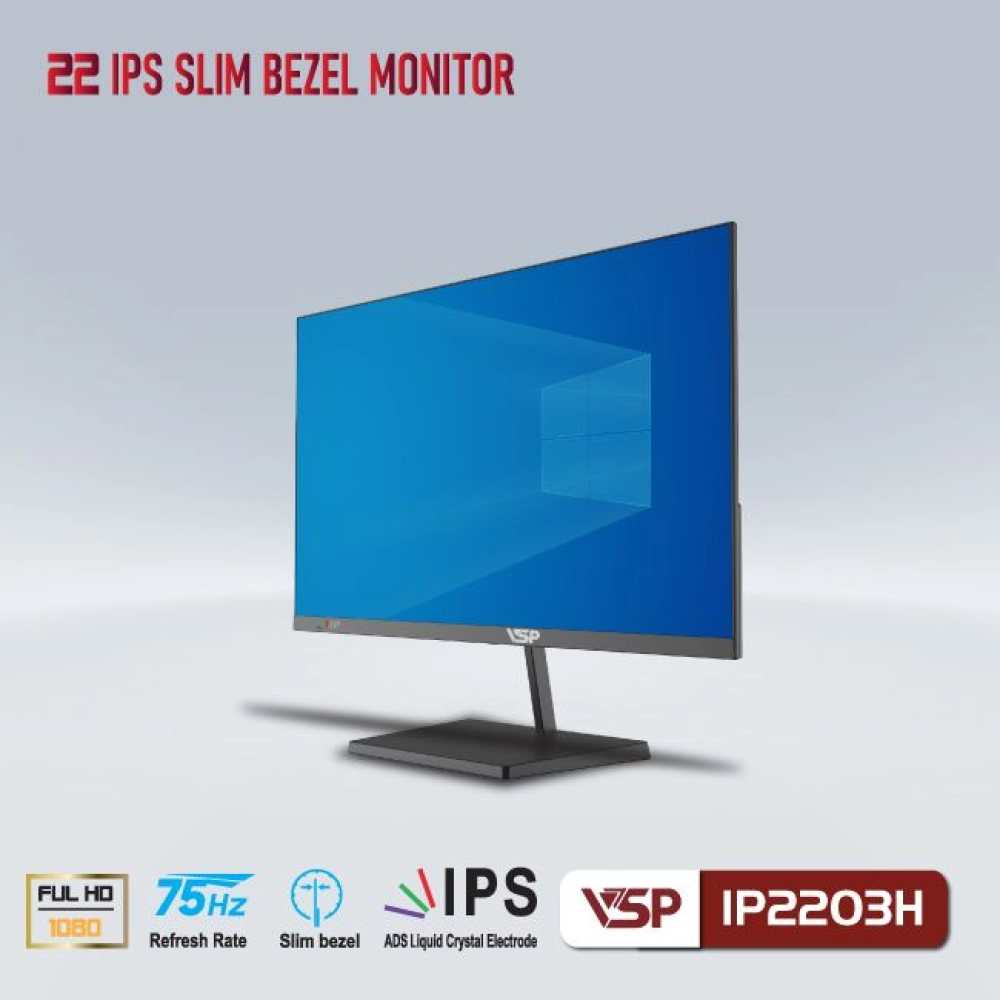 Màn hình máy tính LCD VSP IP2203H | 21.45 inch/Full HD/Tấm nền IPS/75Hz Chính Hãng