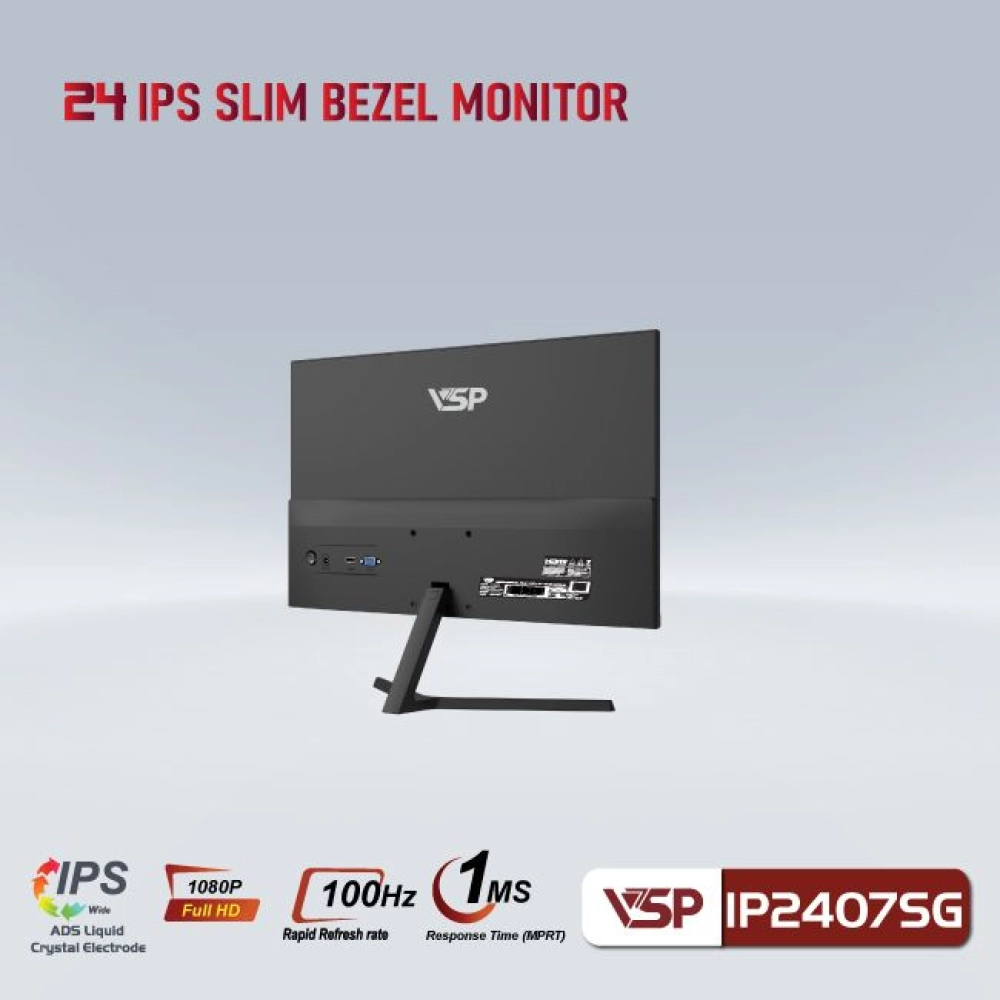 Màn hình máy tính LCD VSP IP2407SG | 24 inch/Full HD/Tấm nền IPS/100Hz Chính Hãng