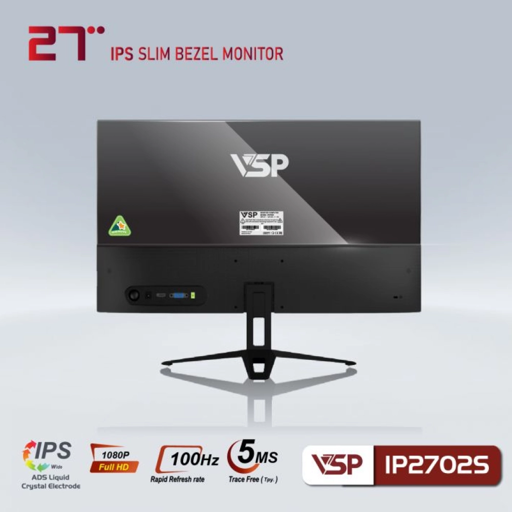 Màn hình máy tính LCD VSP IP2702S | 27 inch/Full HD/Tấm nền IPS/75Hz Chính Hãng